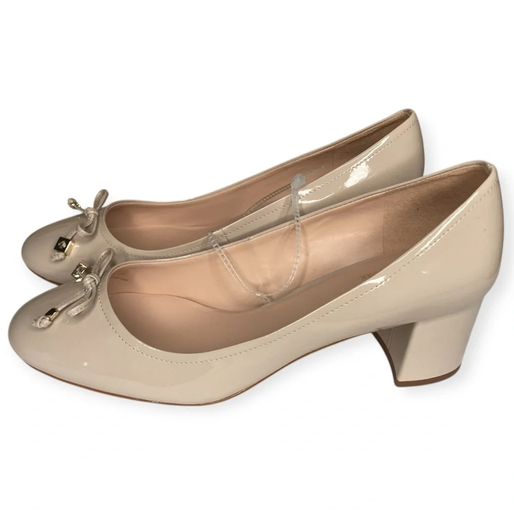 Kate Spade New York 10 Bev Bette Bow Tusk Patent Leather Block Heels - Picture 6 of 16